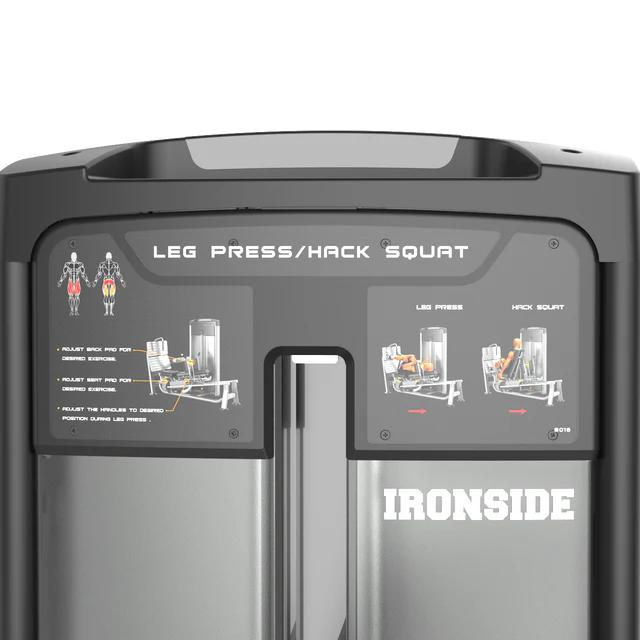 Dual Leg Press & Hack Squat Machine IRONSIDE Luxe