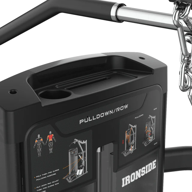 Dual Lat Pulldown & Low Row Machine IRONSIDE Luxe
