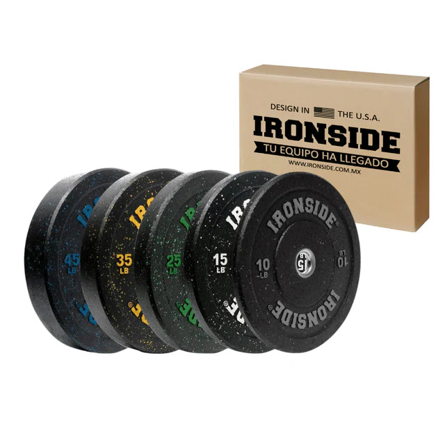 Discos Olímpicos Bumper Hi-Temp IRONSIDE (LB)