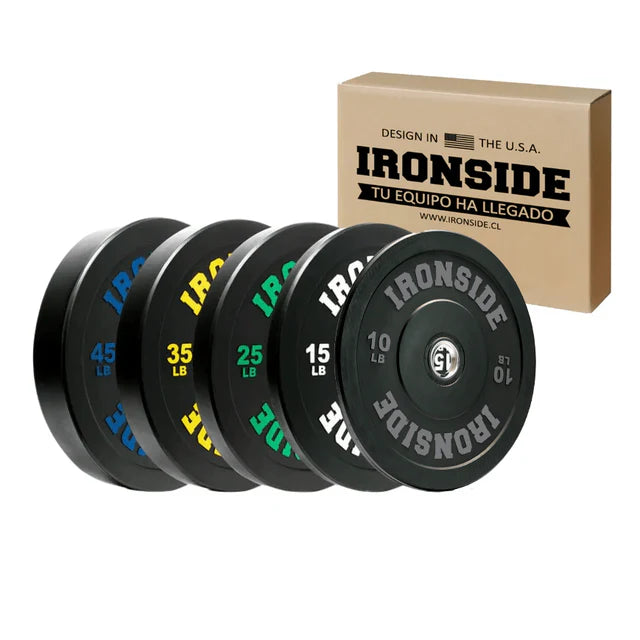 Discos Olímpicos Pro Bumper IRONSIDE (LB)