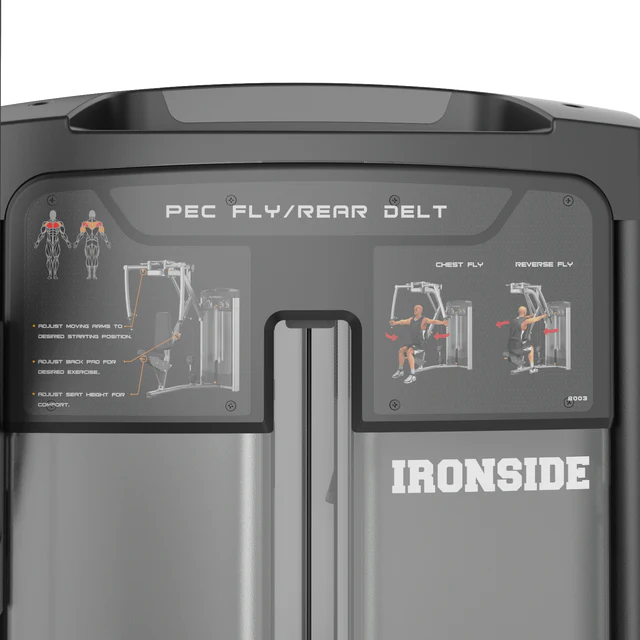 Dual Pec Fly & Rear Delt Machine IRONSIDE Luxe