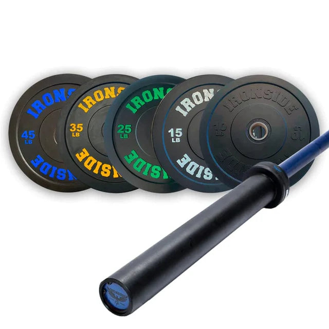 Pack IRONSIDE Barra Phoenix Cerakote (1.500 lb) + Set Discos PRO (260 lb)