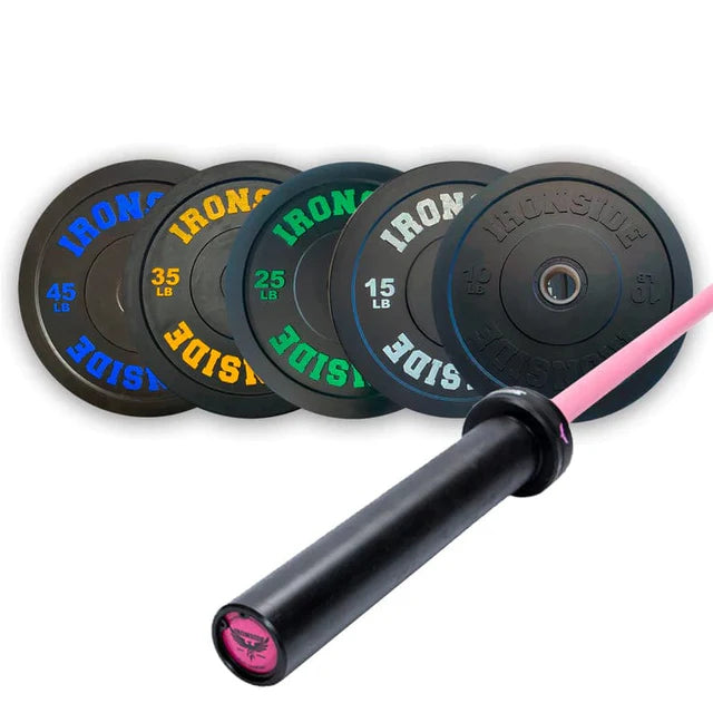 Pack IRONSIDE Barra Phoenix Cerakote (1.500 lb) + Set Discos PRO (260 lb)