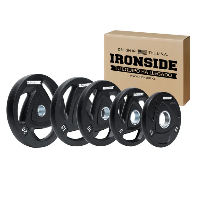 Discos de 3 Agarres IRONSIDE (2.5 a 20 kg)